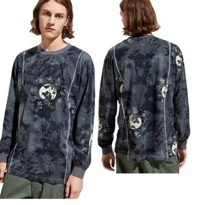Urban Outfitters Mushroom Moon Graphic Tie-Dye Long Sleeve Men’s M